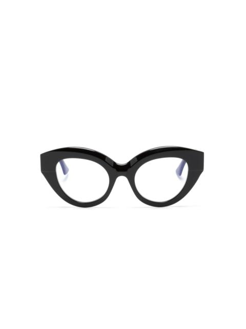 Kuboraum K35 cat eye-frame glasses