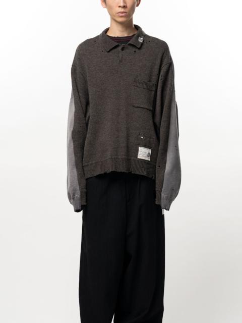 Maison MIHARAYASUHIRO Sweatshirt Combined Knit Sweater