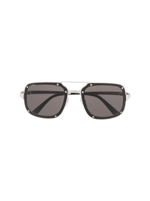 Cartier Santos de Cartier square-frame sunglasses