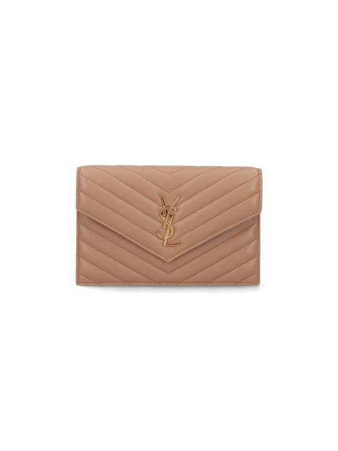 SAINT LAURENT 'CASSANDRE' CHAIN ENVELOPE WALLET