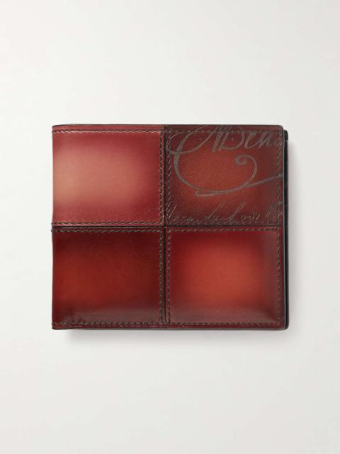 Berluti Makore Neo Scritto Panelled Venezia Leather Billfold Wallet
