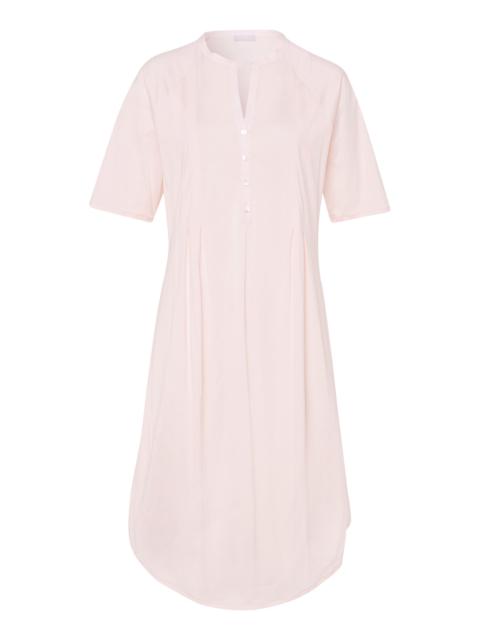 HANRO Cotton Deluxe Button Front Cotton Sleep Shirt