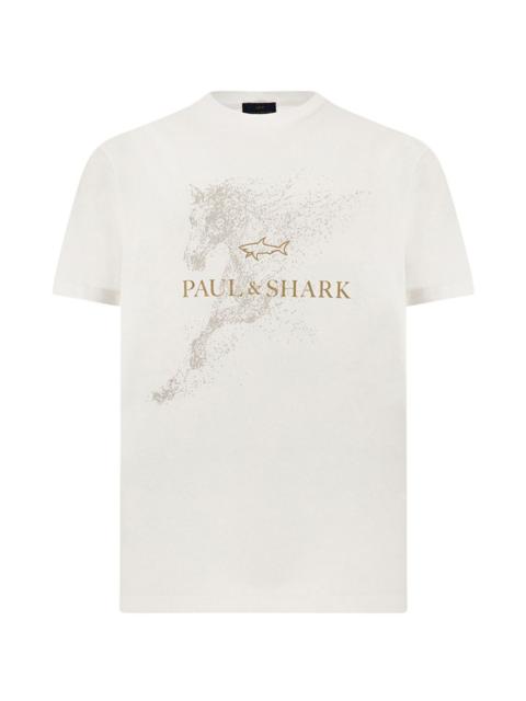 Paul & Shark Year of the Horse printED cotton T-shirt