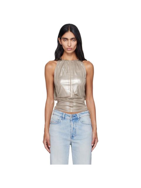 Diesel Taupe T-DYVYNY Top