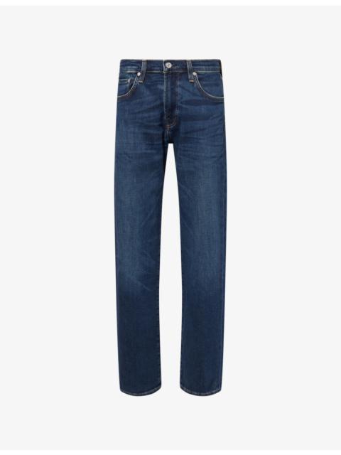 Citizens of Humanity Elijah Straight-Leg Stretch-Denim And Cashmere Jeans