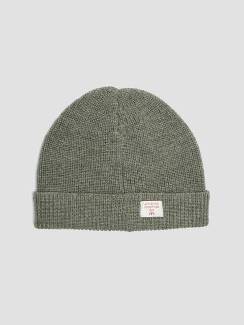 Nigel Cabourn Solid Beanie in Army