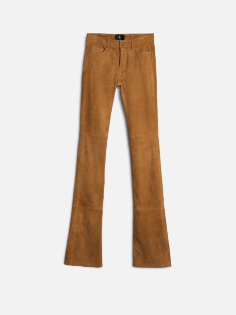 7 For All Mankind LOW SKINNY BOOT in Suede Caramel