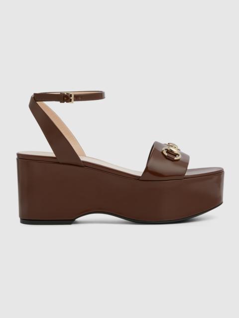 Women's Horsebit flatform sandal