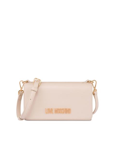 Moschino logo plaque shoulder bag