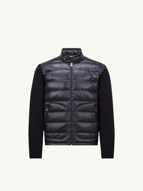 Moncler Padded Wool Zip-Up Cardigan