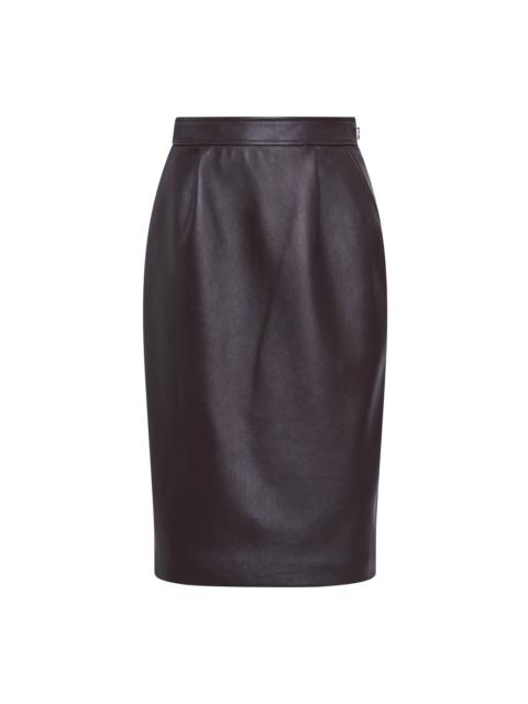 Alessandra Rich LEATHER MIDI SKIRT