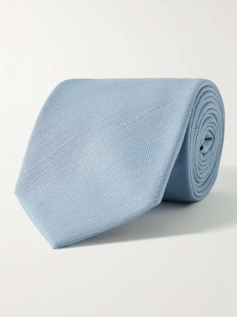 8cm Textured-Silk Tie