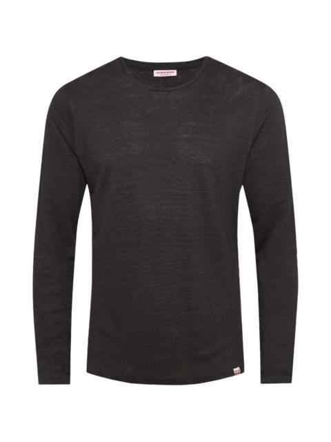 ORLEBAR BROWN OB-T long-sleeve linen T-shirt