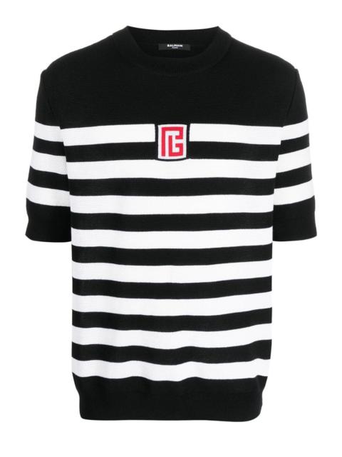 Stripe Wool T-Shirt