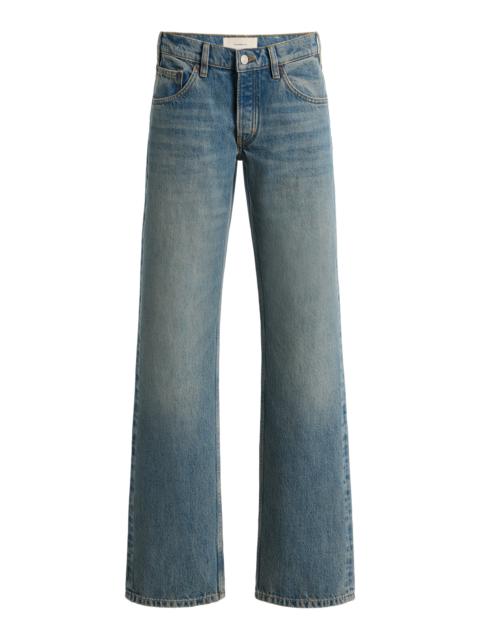 JEANERICA Kyoto Droit Rigid Low-Rise Straight-Leg Jeans light wash