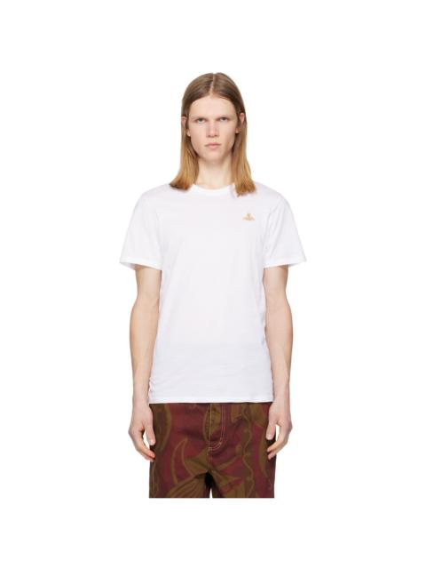 Vivienne Westwood White Embroidered Logo T-shirt
