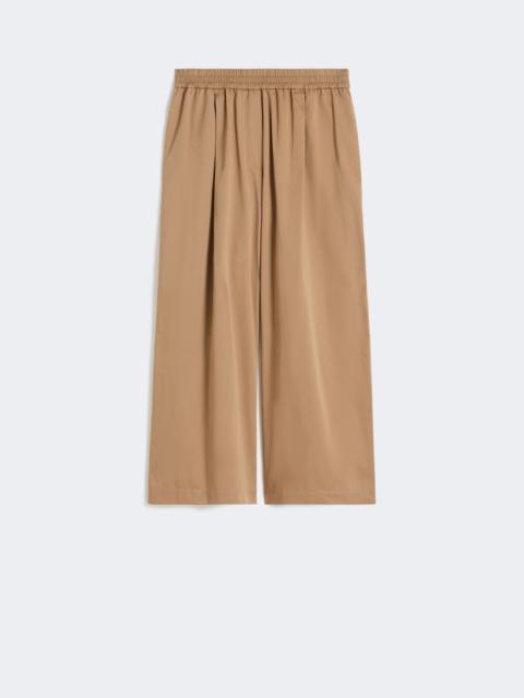 WEEKEND Max Mara GOLFO Cotton rasetto trousers - EARTH