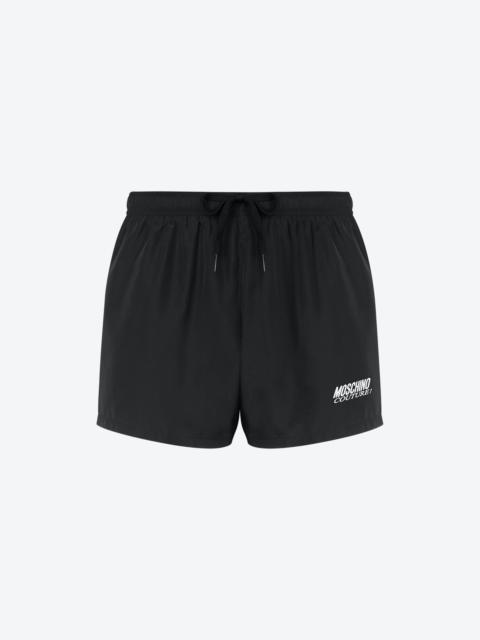 LOGO EMBROIDERY NYLON SWIM TRUNKS