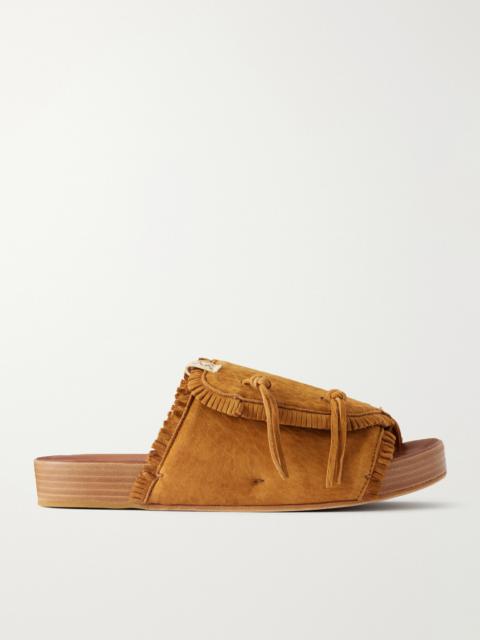 visvim Christo Shaman Folk Suede Slides
