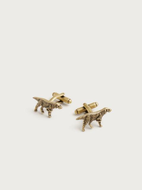 J.CREW Brass dog cuff links