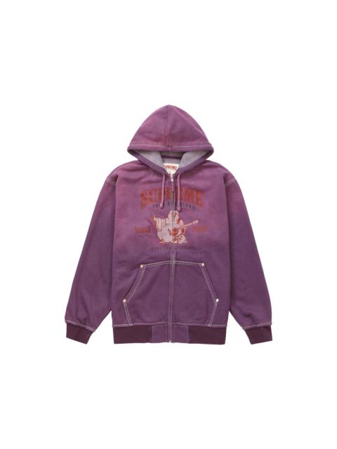 Supreme True Religion Zip Up Hooded Sweatshirt Purple