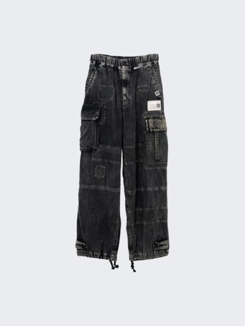 Maison MIHARAYASUHIRO Repair Cargo Trousers Black