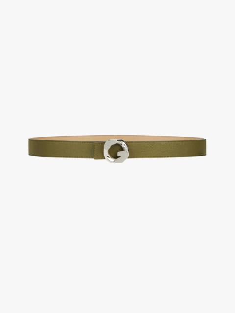 Givenchy REVERSIBLE BELT IN LEATHER WITH G CHAIN BUCKLE