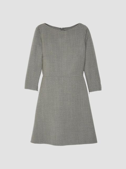 Theory Women's Virgin Wool A-Line Mini Dress - Charcoal Multi