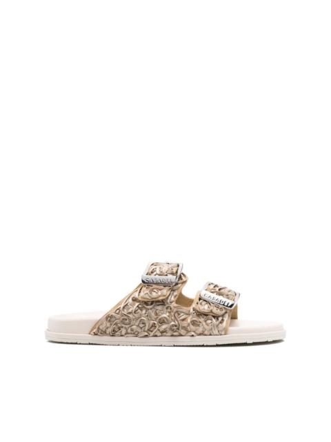 CASADEI double-buckle sandals