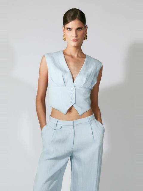 BARDOT Geordy Vest Top In Soft Blue
