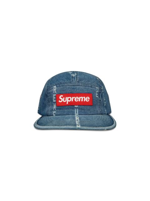 jacquard denim camp cap