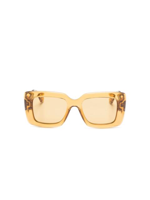 Lanvin braided-arms rectangle-frame sunglasses