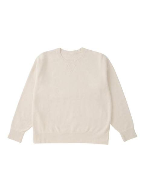 visvim JUMBO SB SWEAT L/S DMGD OFF WHITE