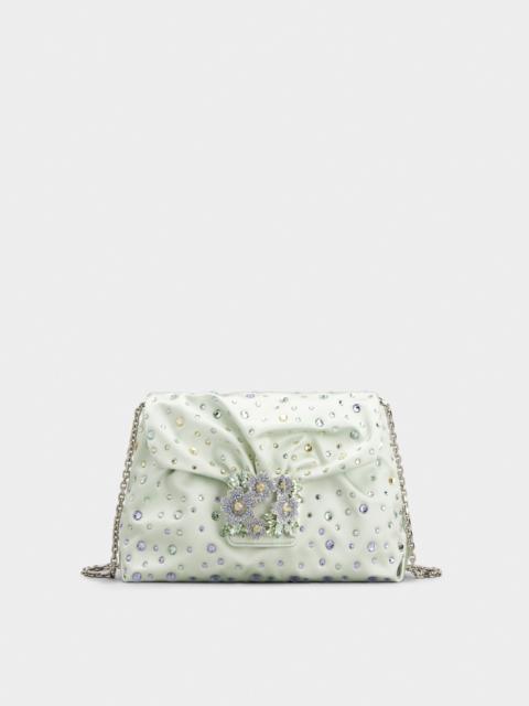 Roger Vivier Efflorescence Mini Pouch in satin