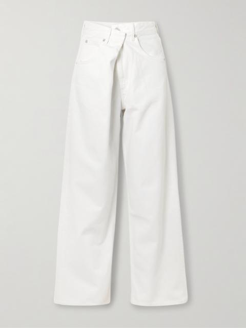 AGOLDE Vana Draped Low-rise Wide Jeans