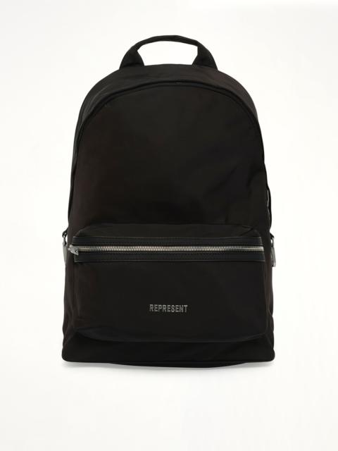REPRESENT Nylon Backpack in Black