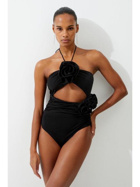 KAREN MILLEN Rosette Cut Out Detail Swimsuit