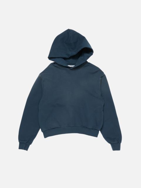 Acne Studios Logo hooded sweater - Deep blue