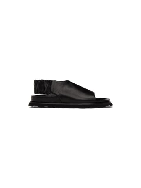 Black Slingback Fuss Sandals