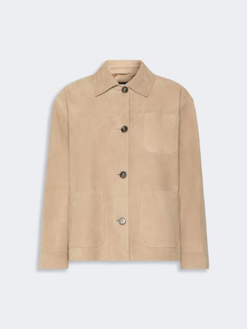 WEEKEND Max Mara GHIERA Suede pocket jacket - BEIGE