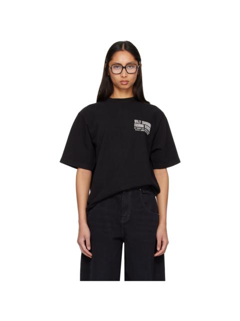 WILLY CHAVARRIA Black 'Fashion Services' Standard T-shirt