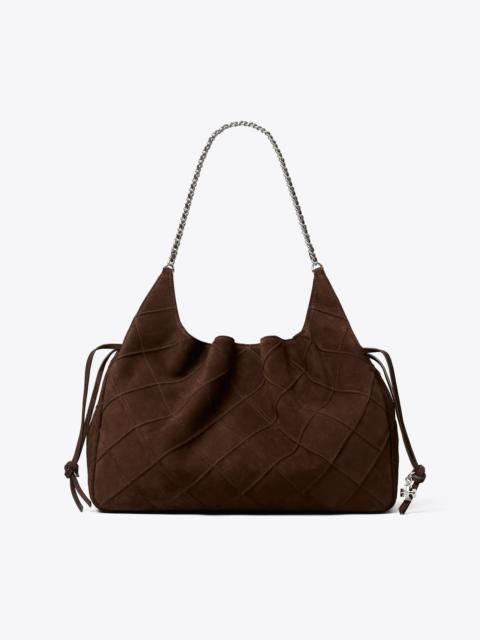 TORY BURCH Large Fleming Suede Tote