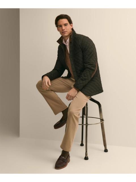 Brooks Brothers Diamond-Quilted Blazer in Cotton Blend