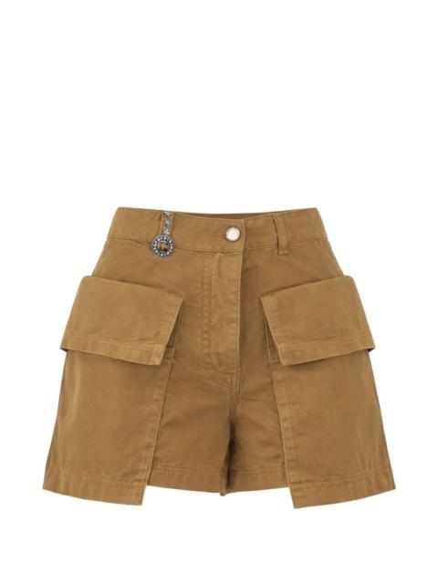 PINKO flap-pocket shorts