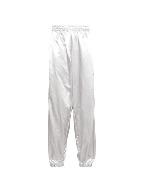 OLLY SHINDER wet look split pants