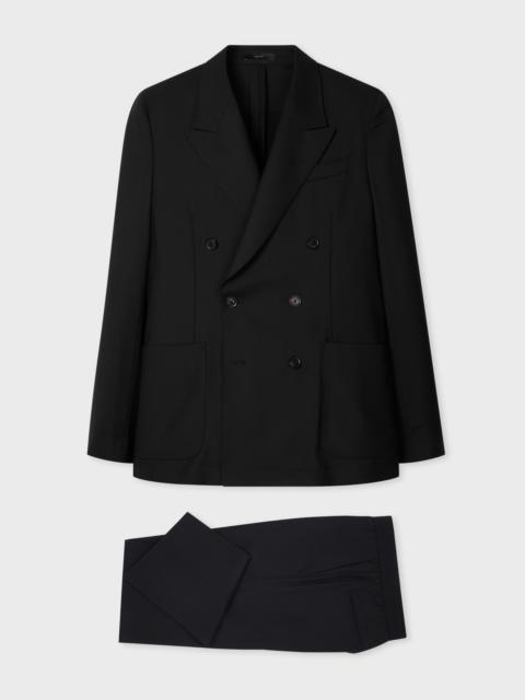 Paul Smith A Suit To Travel In - Black Double-Breasted Wool Suit