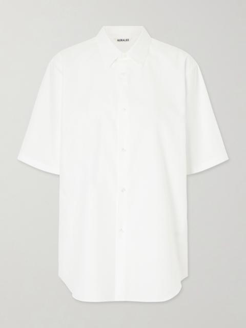 AURALEE Cotton-poplin Shirt