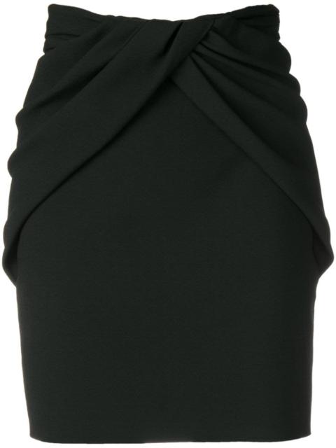 SAINT LAURENT draped-style skirt