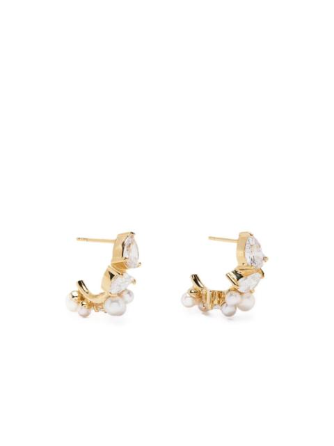 Completedworks pearl and gem embellished earrings