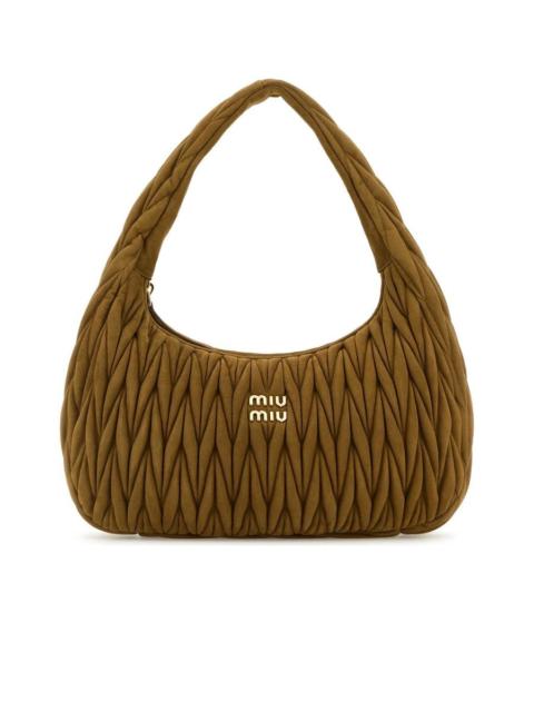 Miu Miu Wander Matelassé Suede Bag